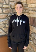 Dallas Stars Womens Black Pre-Game Hooded Sweatshirt