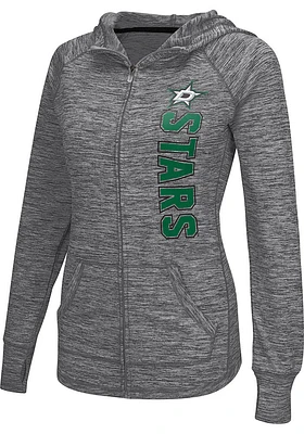 Dallas Stars Womens Grey Defender Long Sleeve Full Zip Jacket