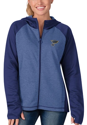 St Louis Blues Womens Blue Fan Favorite Long Sleeve Full Zip Jacket