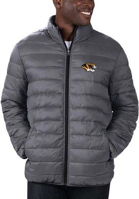 Mens Missouri Tigers Yard Line Heavyweight Jacket - Charcoal
