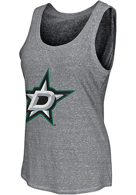 Dallas Stars Womens Grey Playoff Tank Top