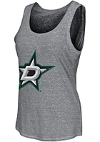 Dallas Stars Womens Grey Playoff Tank Top