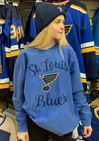 St Louis Blues Womens Blue Julie Comfy Cord Crew Sweatshirt