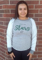 Dallas Stars Womens Grey Gridiron Crew Sweatshirt