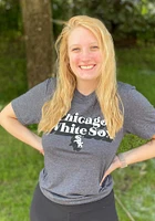 Chicago White Sox Womens Black Melange Short Sleeve T-Shirt
