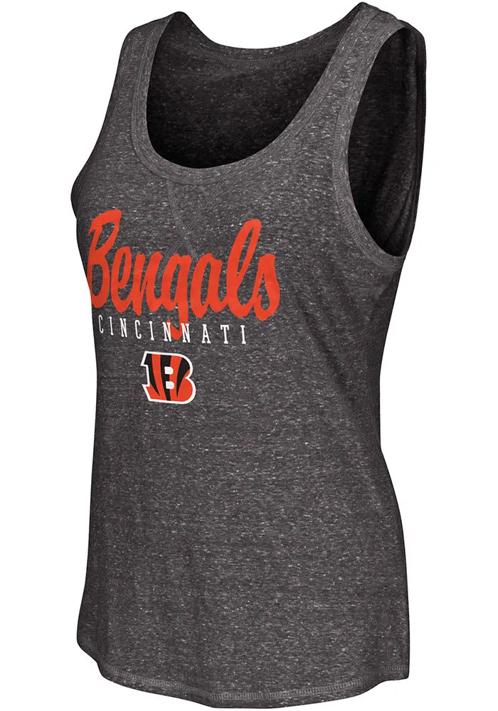 Cincinnati Bengals Womens Black Script Playoff Tank Top