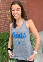 Detroit Lions Womens Grey Playoff Tank Top