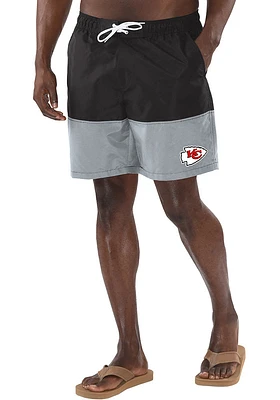 Kansas City Chiefs Mens Black Swim Trunks