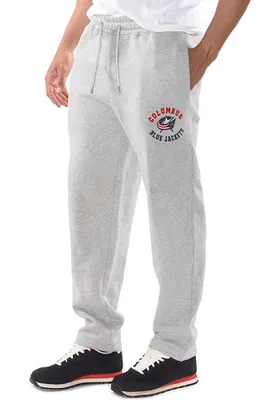 Starter Columbus Blue Jackets Mens Grey Tri-Blend Sweatpants