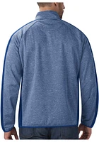 Kansas City Royals Mens Blue Outfield Long Sleeve Qtr Zip Pullover