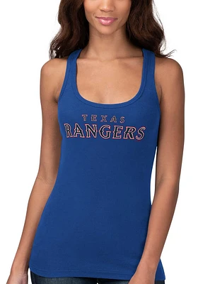 Texas Rangers Womens Blue Pre-Season Tank Top