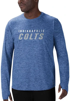 MSX by Michael Strahan Indianapolis Colts Blue Moisture Wicking Long Sleeve T-Shirt