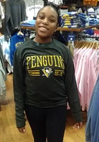 Pittsburgh Penguins Womens Black Melange LS Tee