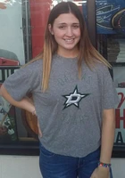 Dallas Stars Womens Grey Knobi Short Sleeve T-Shirt