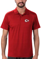 MSX by Michael Strahan Kansas City Chiefs Mens Red Performance Short Sleeve Polo
