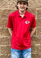 MSX by Michael Strahan Kansas City Chiefs Mens Red Performance Short Sleeve Polo