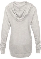 St Louis Blues Womens Oatmeal Pre-Game Style Hooded Sweatshirt