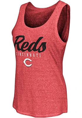 Cincinnati Reds Womens Red Playoff Tank Top