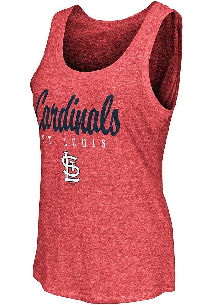 St Louis Cardinals Womens Red Playoff Design Tank Top