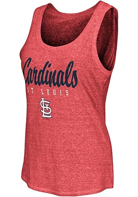 St Louis Cardinals Womens Red Playoff Design Tank Top