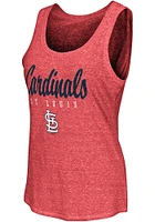 St Louis Cardinals Womens Red Playoff Design Tank Top