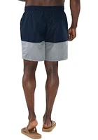 Kansas City Royals Mens Black Color Block Swim Trunks