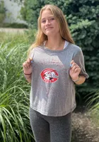 Cincinnati Reds Womens Grey Knobi Short Sleeve T-Shirt