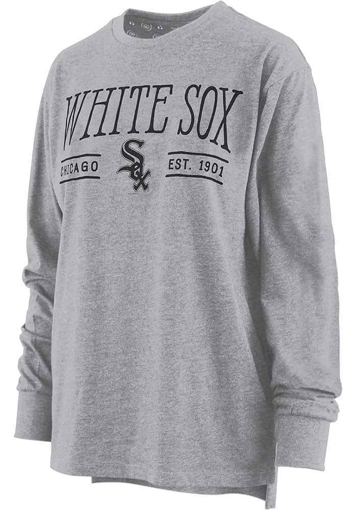 Chicago White Sox Womens Grey Melange LS Tee