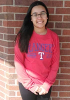 Texas Rangers Womens Red Melange LS Tee