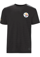 MSX by Michael Strahan Pittsburgh Steelers Black CROSS-TRAINING Short Sleeve T Shirt