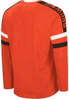 Starter Cleveland Browns Orange QUARTERBACK Long Sleeve Fashion T Shirt