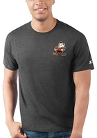 Starter Cleveland Browns Black Left Chest Logo Short Sleeve T Shirt