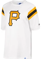 Pittsburgh Pirates Womens White Double Team Short Sleeve T-Shirt
