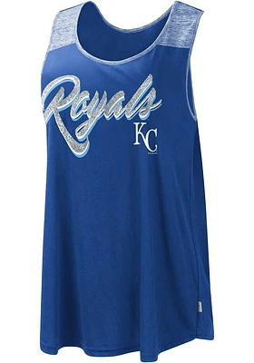Kansas City Royals Womens Blue Base Hit Tank Top