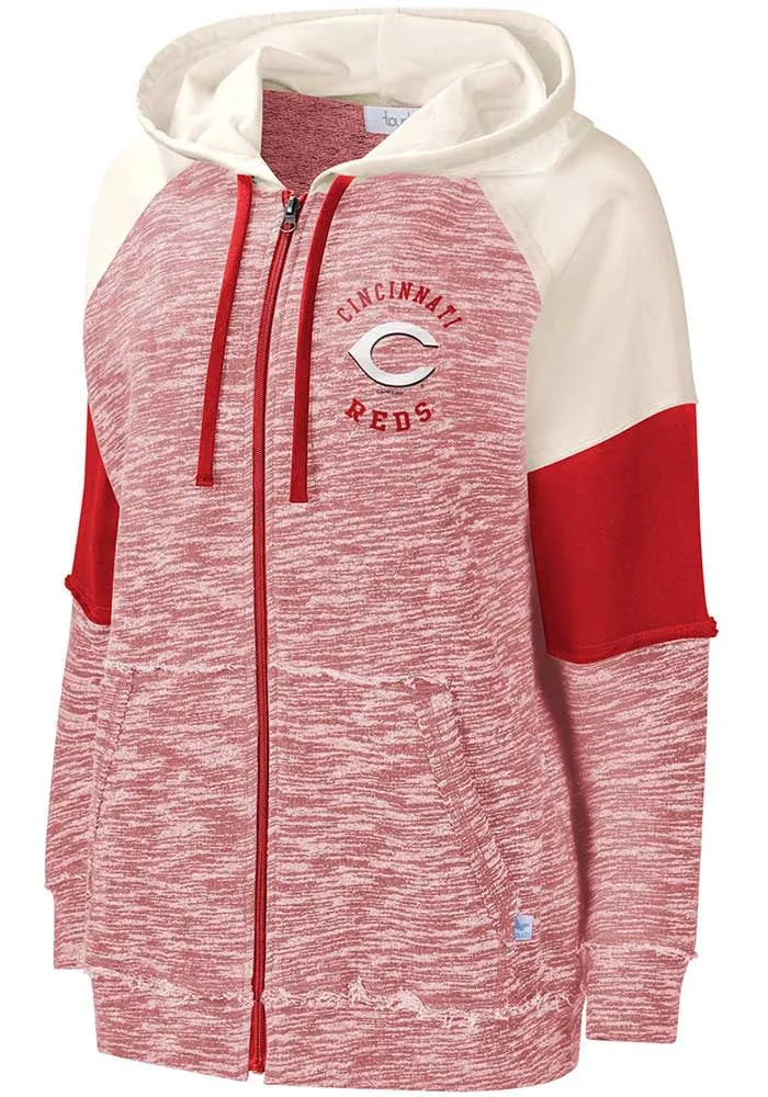 Cincinnati Reds Womens Red Big League Long Sleeve Full Zip Jacket