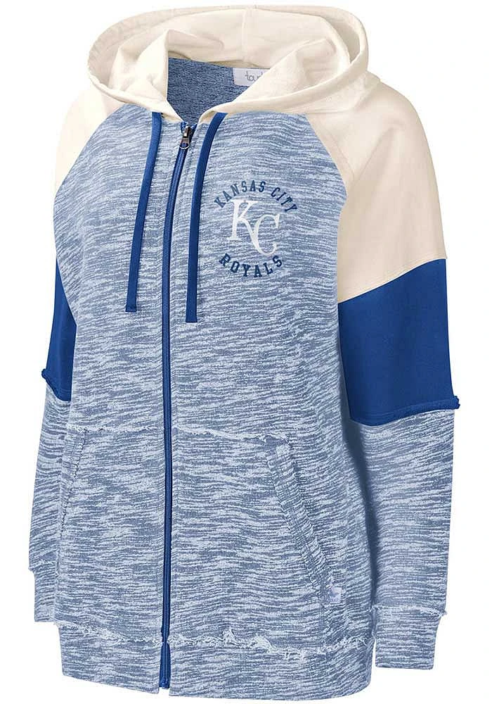 Kansas City Royals Womens Blue Big League Long Sleeve Full Zip Jacket