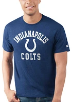 Starter Indianapolis Colts Blue Arch Name Design Short Sleeve T Shirt