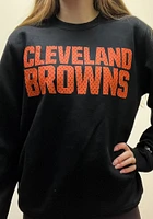 Starter Cleveland Browns Mens Black COTTON POLY Long Sleeve Crew Sweatshirt