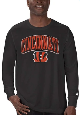 Starter Cincinnati Bengals Black Arch Name Long Sleeve T Shirt