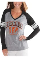 Cincinnati Bengals Womens Grey Franchise LS Tee