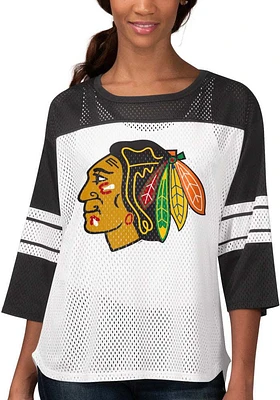 Chicago Blackhawks Womens First Team Fashion Hockey Jersey - Black