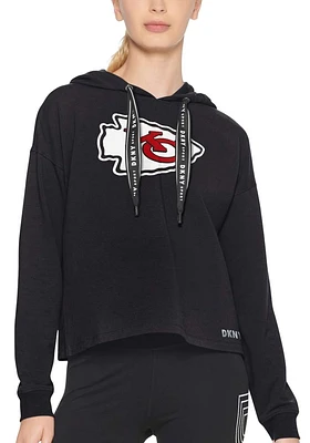 DKNY Sport Kansas City Chiefs Womens Black Maddie Hooded Sweatshirt