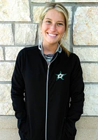 Dallas Stars Womens Black Corduroy Qtr Zip