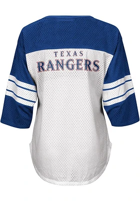 Texas Rangers Womens First Team Graphic Fashion Baseball Jersey - Blue