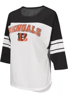 Cincinnati Bengals Womens Script Mesh Fashion Football Jersey - Black