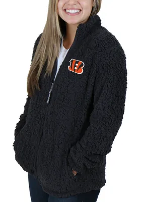 Cincinnati Bengals Womens Charcoal Tailgate Long Sleeve Full Zip Jacket