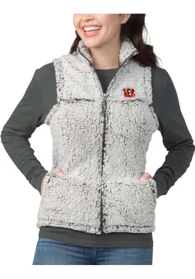 Cincinnati Bengals Womens Grey Weekender Vest