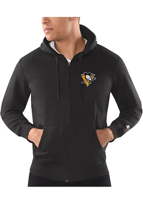 Starter Pittsburgh Penguins Mens Black POST SEASON Long Sleeve Full Zip Jacket