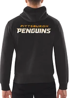 Starter Pittsburgh Penguins Mens Black POST SEASON Long Sleeve Full Zip Jacket