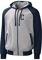 Cleveland Guardians Mens Grey SCRIMMAGE Long Sleeve Zip